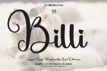 Billi Script font