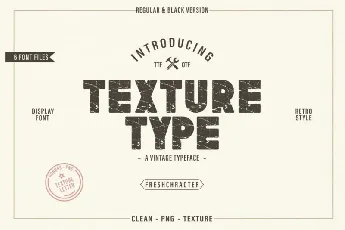 Texture Type font
