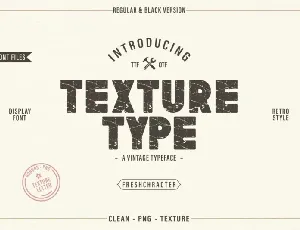 Texture Type font