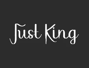 Just King font