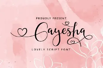 Gayesha Calligraphy font