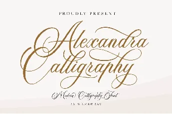 Alexandra Calligraphy font