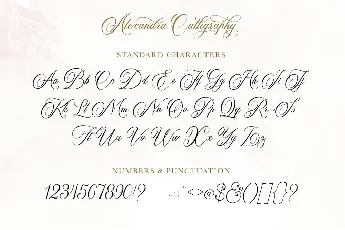 Alexandra Calligraphy font