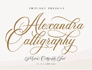 Alexandra Calligraphy font