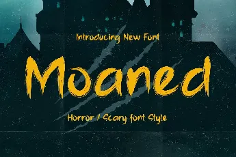 Moaned font