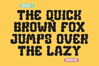 Groovy Bumpie font