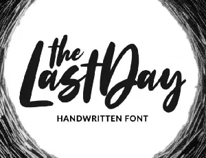 The Last Day Script font