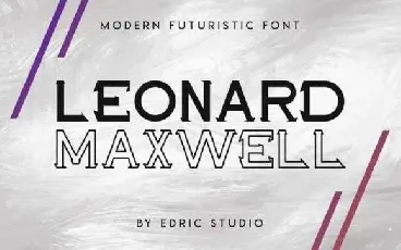 Maxwell Leonard Display font