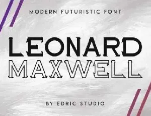 Maxwell Leonard Display font