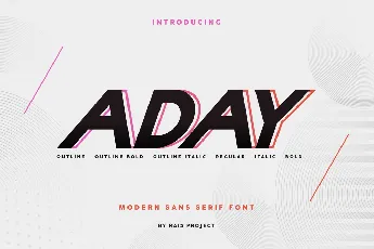 Aday Demo font