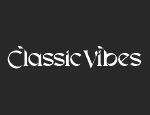 Classic Vibes Demo font