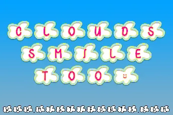 Clouds Smile Too font