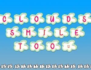 Clouds Smile Too font