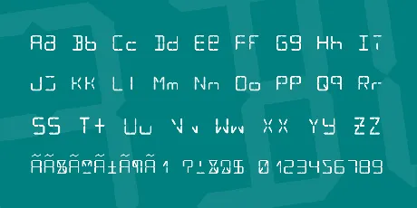 LCD font