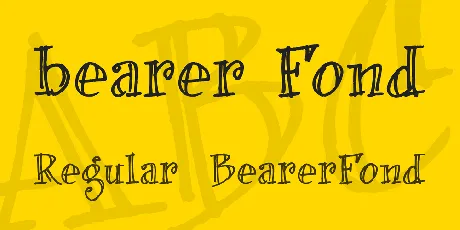 bearer Fond font