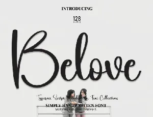 Belove Script Typeface font