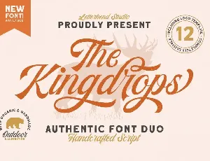 The Kingdrops font