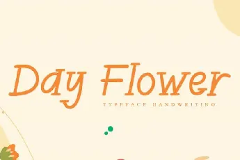 Day Flower Display font