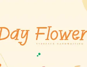 Day Flower Display font