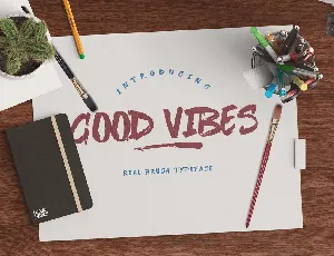 Good Vibes Brush Typeface font