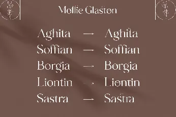 Mollie glaston font