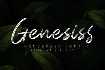 Genesiss Brush font