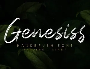 Genesiss Brush font