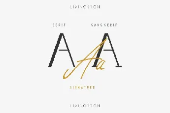 Livingston Trio font