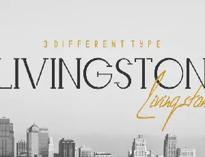 Livingston Trio font