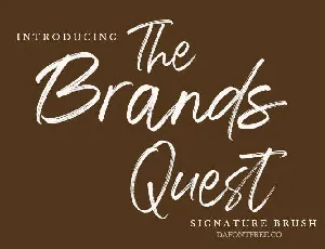 The Brands Quest font