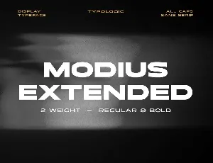 Modius Extended font