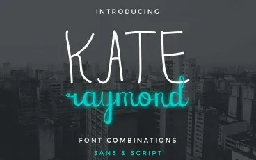 Kate Raymond font