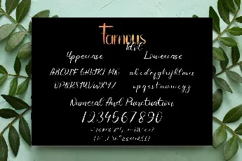 Famous Idol Demo font