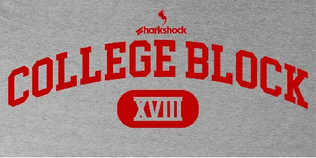 College Block font