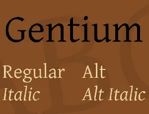 Gentium font