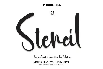 Stencil Script font