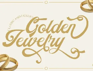 Golden Jewelry font