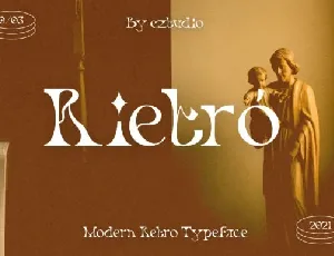 Rietro font