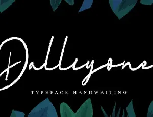 Dalliyone Script font