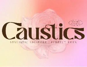 Caustics font