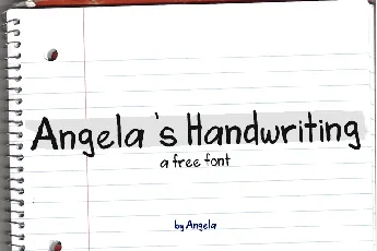 Angela’s Handwriting font