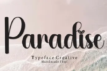 Paradise Script Typeface font