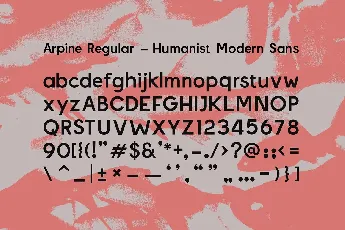 CF Arpine font