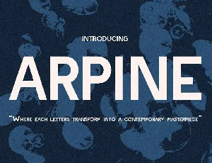 CF Arpine font