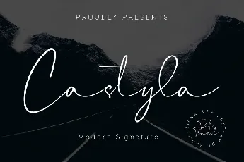 Castyla Modern Signature font