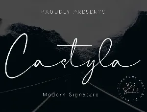 Castyla Modern Signature font