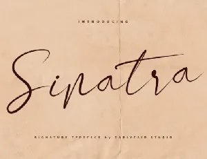 Sinatra Signature font