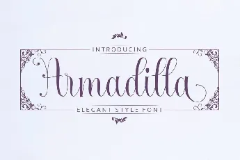 Armadilla Script font