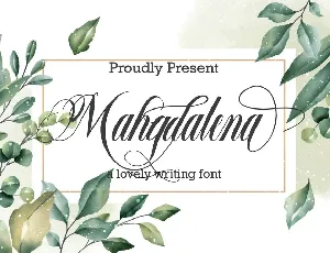 Mahgdalena font