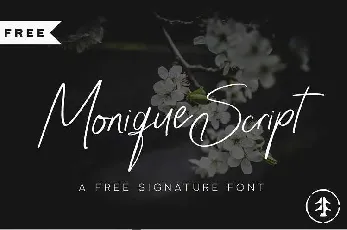 Monique Script Free font